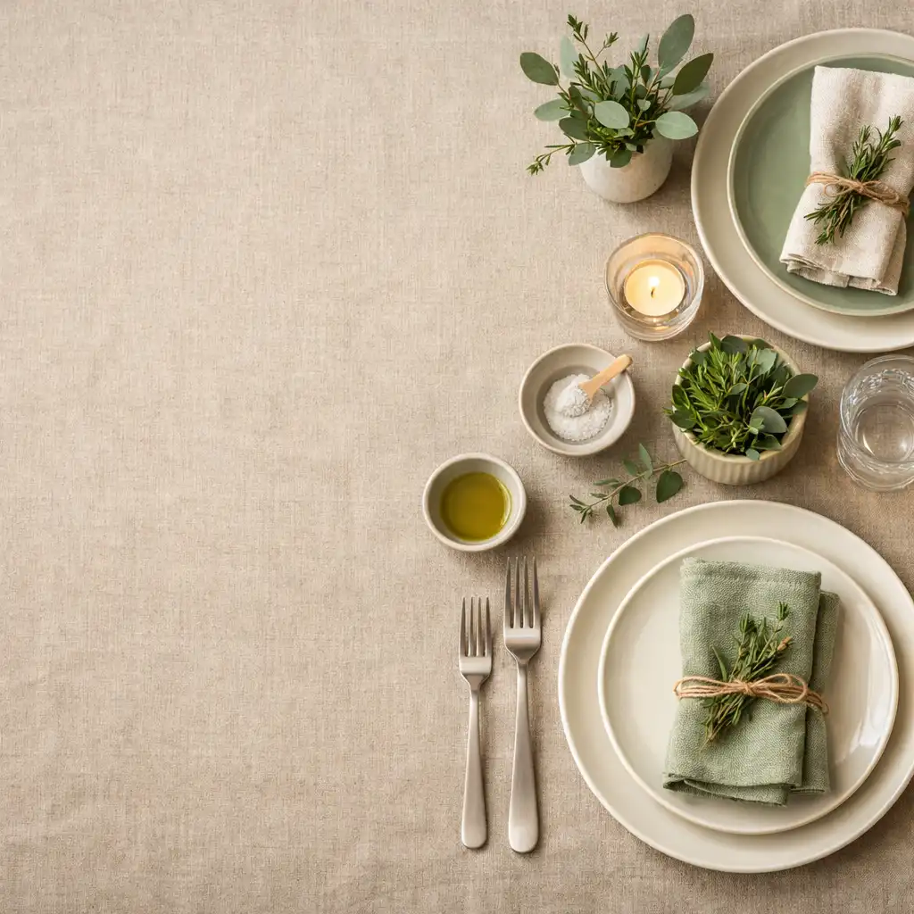 Elegancko nakryty stół w restauracji Stół Kulinarnych Chwil